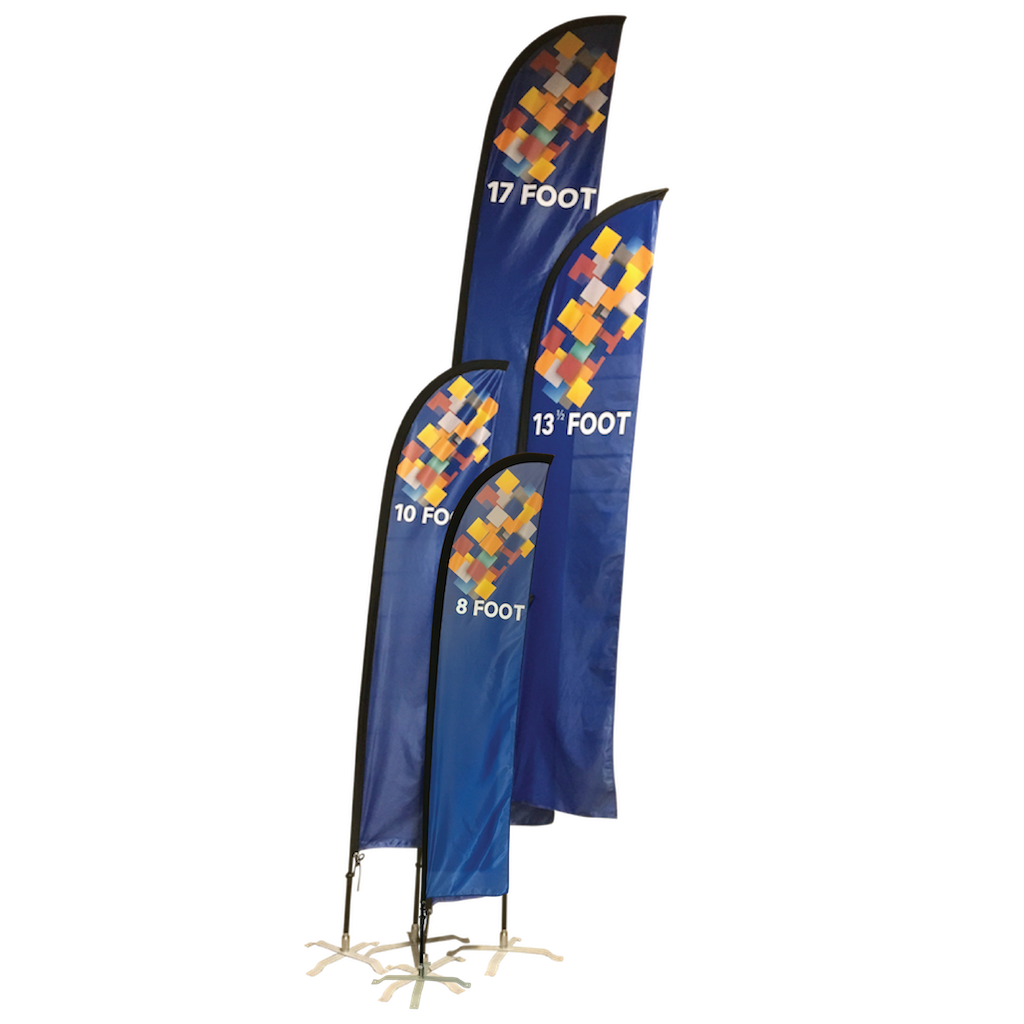 Custom Printed Advertising flags - feather