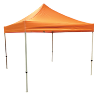 Plain 10x10 EZ pop up Tent Canopy Orange