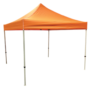 Plain 10x10 EZ pop up Tent Canopy Orange
