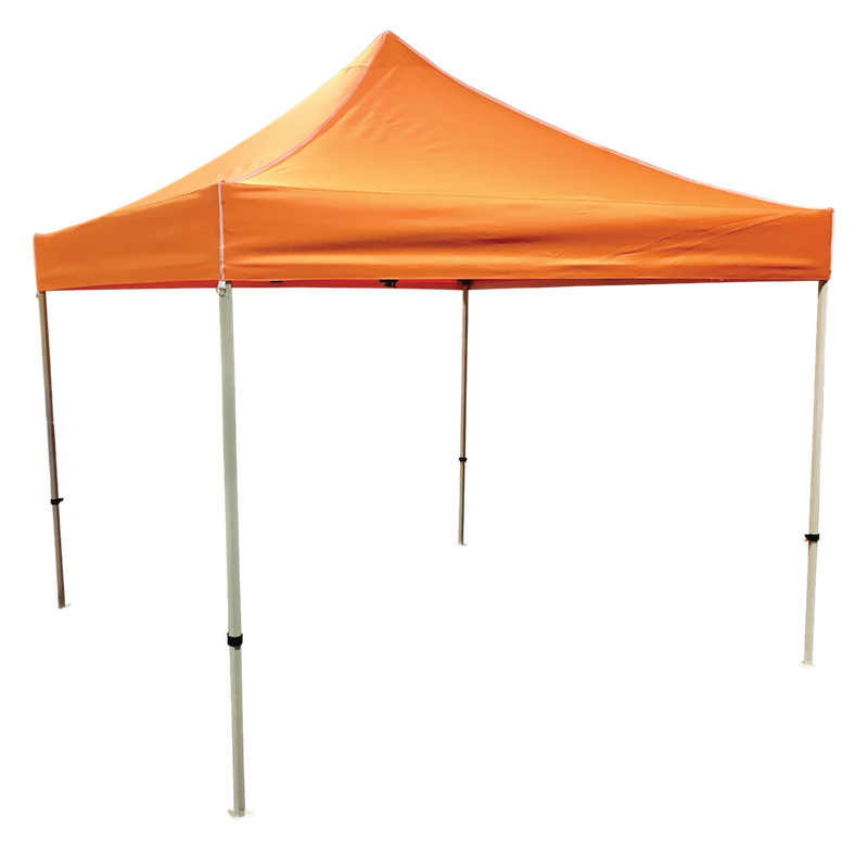 Plain 10x10 EZ pop up Tent Canopy Orange