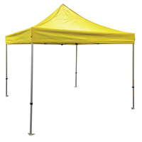Plain 10x10 EZ pop up Tent Canopy Yellow