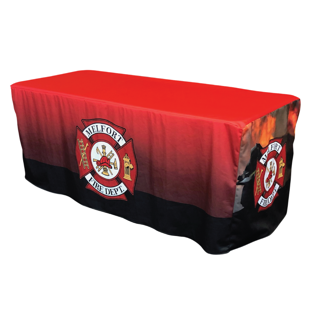 Custom Printed Fitted Table Cover - Melfort Fire Department