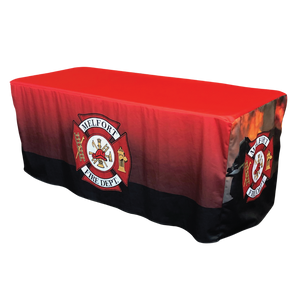 Custom Printed Fitted Table Cover - Melfort Fire Department