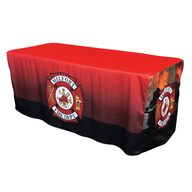 Custom Printed Fitted Table Cover - Melfort Fire Department